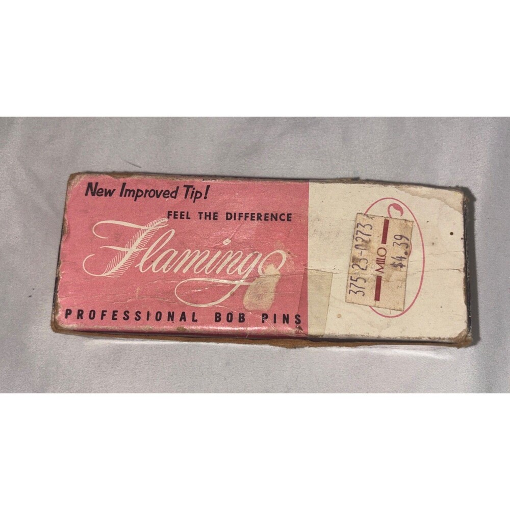 Vintage Flamingo Professional Bob Hair Pins 1 7/8” Silver